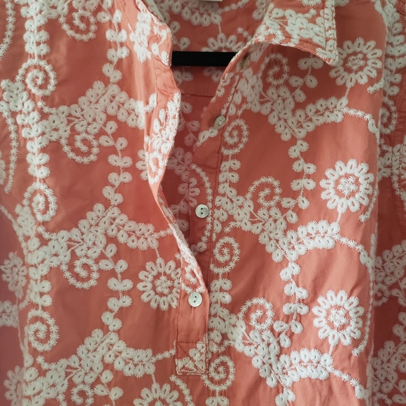 OSO Casuals Embroidered Shirt Long Sleeve Button Neck XL - Picture 6 of 8